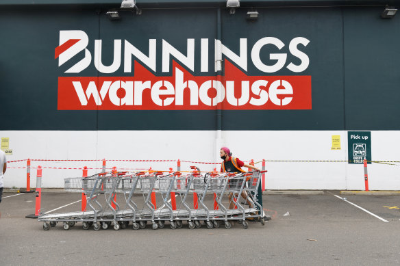 Sales at Wesfarmers’ retail businesses such as Bunnings have slowed in recent months.