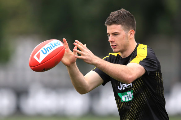 Jack Higgins training at Punt Road early this year.
