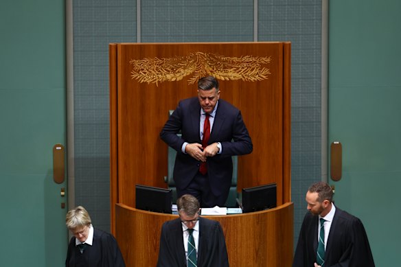 Speaker of the House Milton Dick.