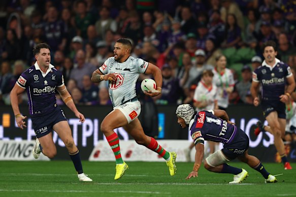 Latrell Mitchell has been in imposing form for the Rabbitohs in the opening rounds of the NRL. 