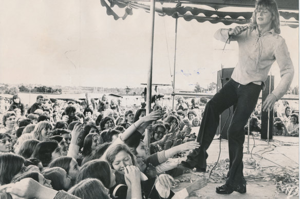 Farnham at a concert in the Caribbean Gardens in 1973 to mark him becoming Victoria’s first Outstanding Youth of the Year. 