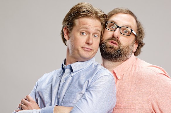 Tim Heidecker (left) and Eric Wareheim in Tim and Eric Awesome Show, Great Job!