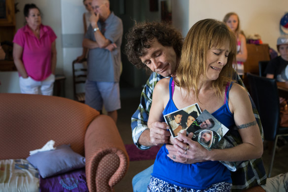 Nick Mongta’s parents, Walter and Tania, after their son’s death in 2015.