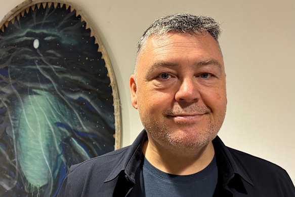 Pele Broberg, the leader of the Naleraq political party, which advocates independence for Greenland.