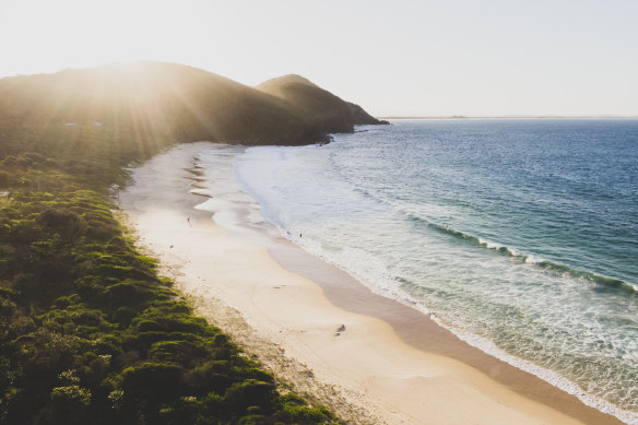 Instead of a tropical holiday abroad, we camped at Booti Booti National Park.