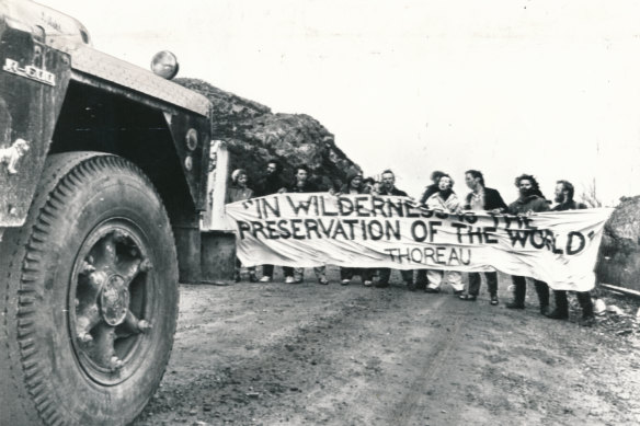 No dams protest, Franklin River, 1983