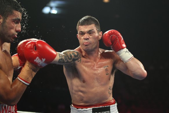 Australia boxing coach Jamie Pittman during his career as a professional.