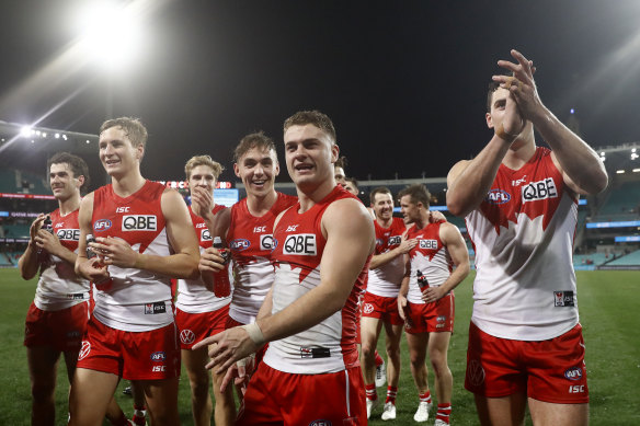 Tom Papley is just one of a new generation of Swans beginning to endear themselves to the Bloods faithful.