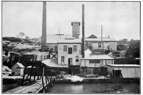 The Radium Hill Company uranium refinery at Hunters Hill, which operated during the early 20th century.
