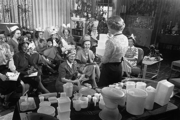 Tupperware parties were also a form of multi-level marketing. 