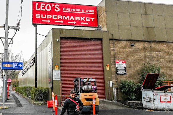 Sign of the times: The Leo’s sign in Princess Street, Kew.