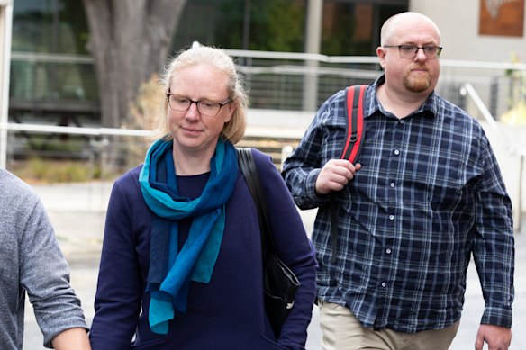 Simon Patterson’s sister, Anna Terrington, and his brother, Matthew Patterson.