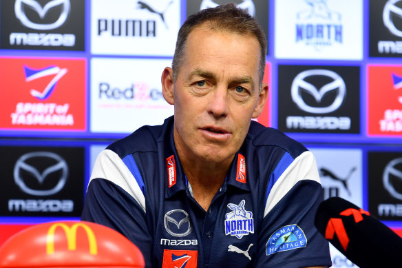 Alastair Clarkson: “Your defenders aren’t expecting that you are just kind of going to give it back so easily.”