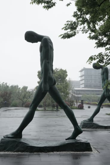 Wei Wang's larger than life  Walking