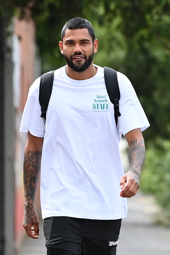 Tarryn Thomas is preparing for his football return in a VFL practice match.