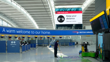 Passenger numbers at Heathrow Airport have plummeted.