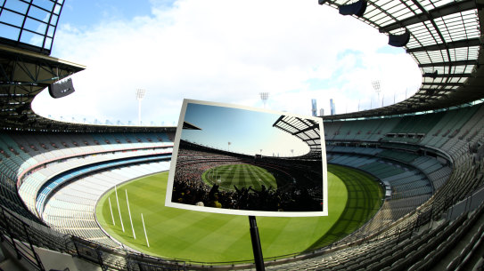 The AFL will be guided by government policy when fans are allowed back in stands.