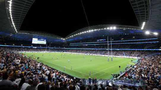 The newly built Allianz Stadium in Moore Park, home to the Sydney Roosters.