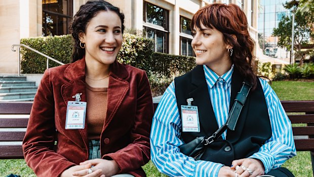 Hanah Tayeb as Gretel with Nathalie Morris (left) as Jazmyn in The Twelve: Cape Rock Killer. 