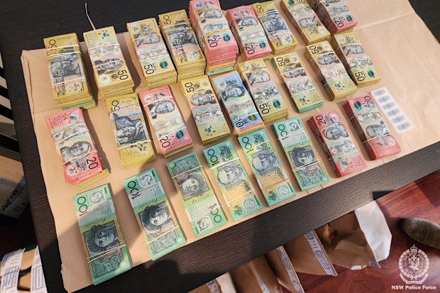 $1.2 million in cash was seized in Burwood.