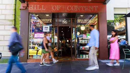 The property that houses the Hill of Content book store is up for sale. 