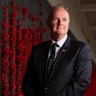 Australian War Memorial director Matt Anderson at the roll of honour in Canberra.
