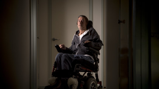 Chris Karadaglis was left paralysed from the neck down.