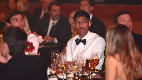 Nasiah Wanganeen-Milera at the Brownlow on Monday night.