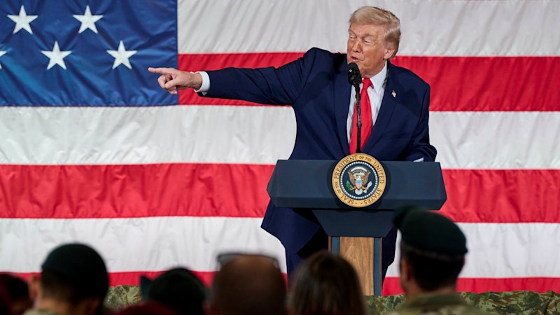 Trump hints at change in power in Iran