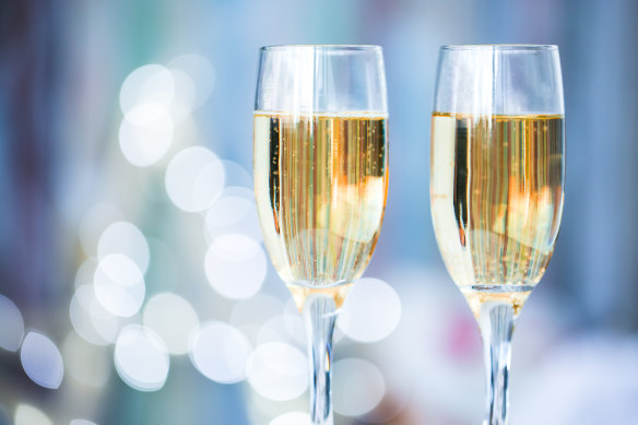 Try and refrain from drinking Champagne or other fizzy drinks on an empty stomach.