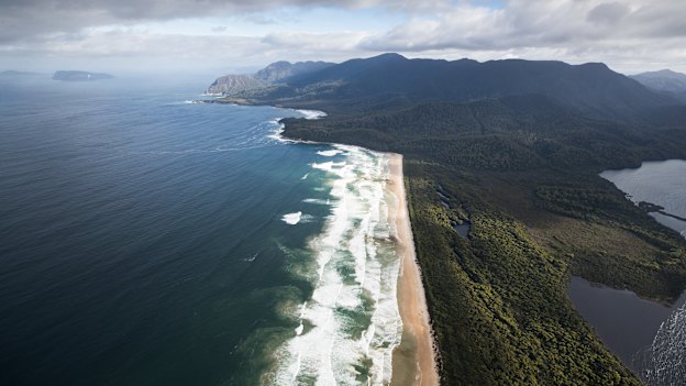Part of Tasmania’s 85-kilometre 
South Coast Track, where rudimentary campsites with drop toilets could be replaced with “environmentally sensitive” huts featuring hot showers.