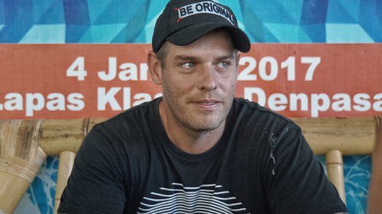 Matthew Norman in Kerobokan prison in 2018. He is still jailed there. 