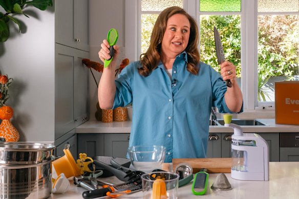 Brisbane comedian Mel Buttle has become an expert at decluttering the kitchen gadget drawer.