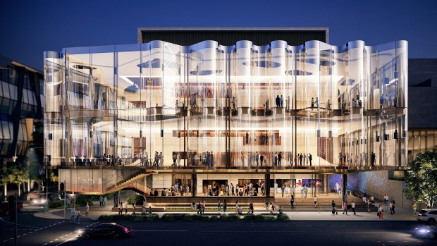 Serpentine glass facade to delay new QPAC theatre by another year