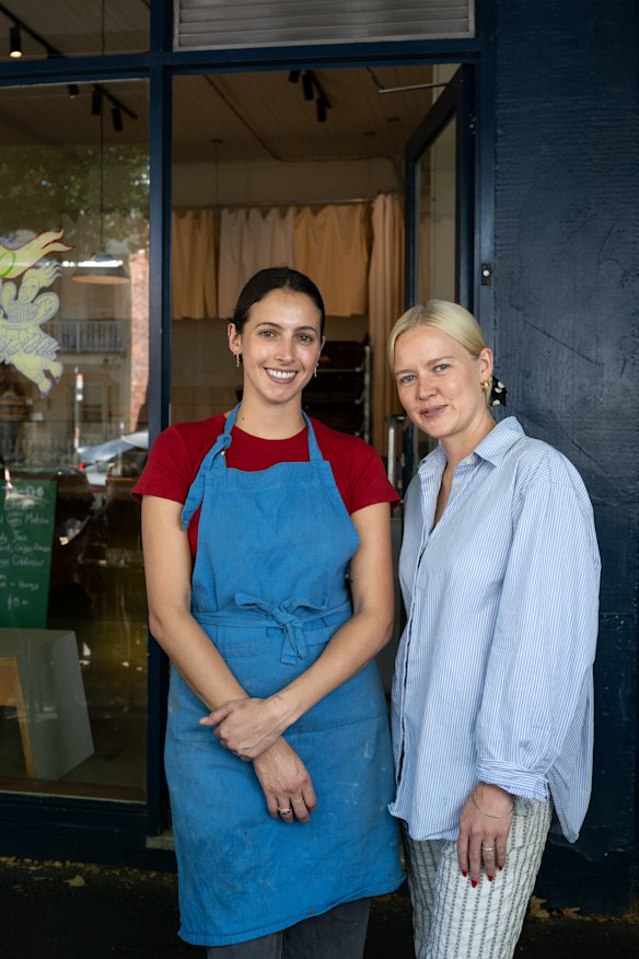 Owners Dom Gattermayr and Rose Richards outside Florian To-Go.