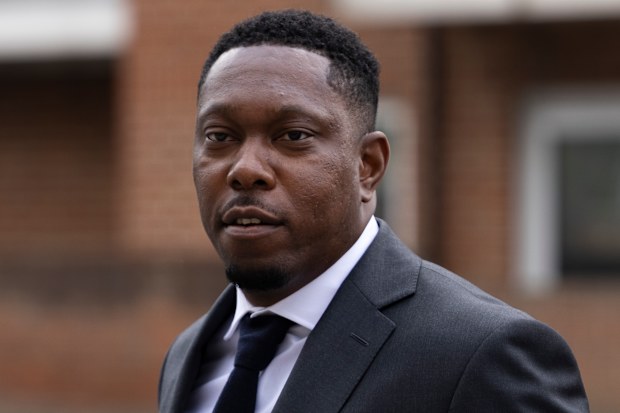 CROYDON, ENGLAND - SEPTEMBER 03: Musician Dylan Mills, stage name Dizzee Rascal, arrives at Croydon Magistrates court on September 03, 2021 in Croydon, England. In a statement, the Metropolitan Police said that Dylan Mills, 36, of Sevenoaks, Kent, was charged with assault after an incident at a residential address in Streatham on June 8. (Photo by Dan Kitwood/Getty Images)