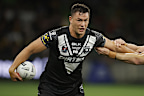Joey Manu in action for New Zealand.