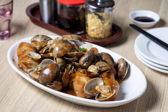 Seafood Street’s pipis in XO sauce was an essential order for most chefs.
