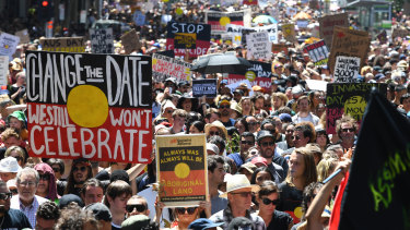 Melbourne's Invasion Day rally is usually the largest in the country.