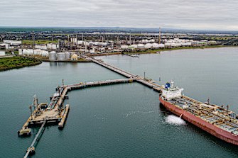 Viva Energyâ€™s Geelong oil refinery.