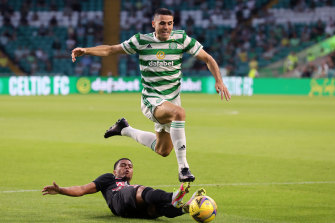 Tom Rogic in action for Celtic. 