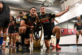 Brothers . . . Tryone May and Nathan Cleary.