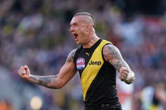 Dustin Martin is one of only three current players to make the list.