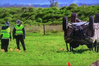 A six-year-old girl died after an off-road buggy she was travelling in with a man and six other children rolled in Gippsland on Saturday afternoon.