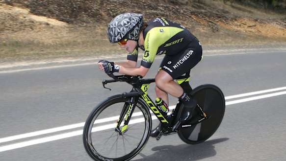 Grace Brown wins the elite women's time trial at the national championships