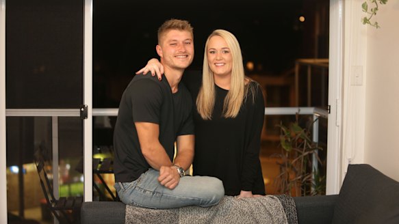 Timea Butler and Charlie Trueman are looking to buy their first home near Cronulla NSW.