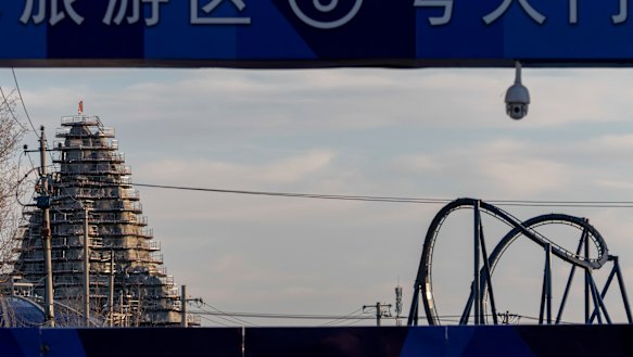 The construction site for Universal Studio in Beijing 