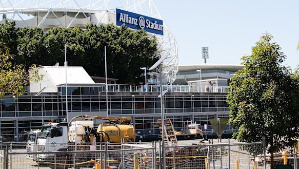 Minor works have begun towards the demolition of Allianz Stadium.