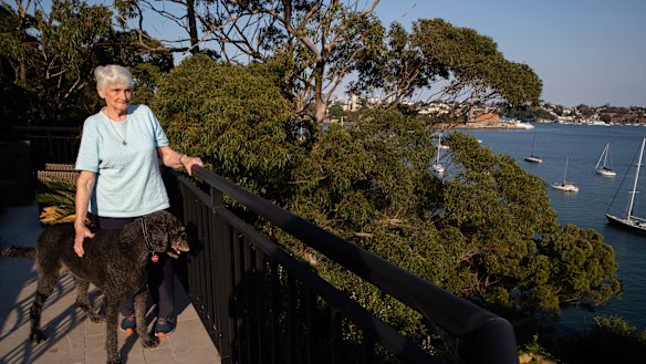Rosemary Manusu, 83, next to the contaminated Hunters Hill site she has been living near for decades.