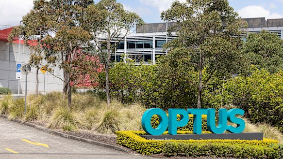Optus headquarters in Macquarie Park, Sydney.